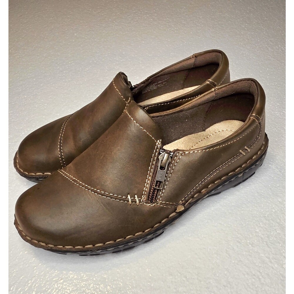 G. H. Bass Women's Shoes Brock Slip On Brown Size 6.5 M Leather Uppers  NEW
